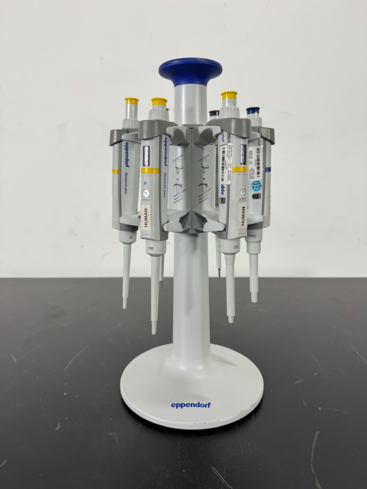 Image of Eppendorf Research Plus Single Channel Pipettes w/Stand - Quantity 6